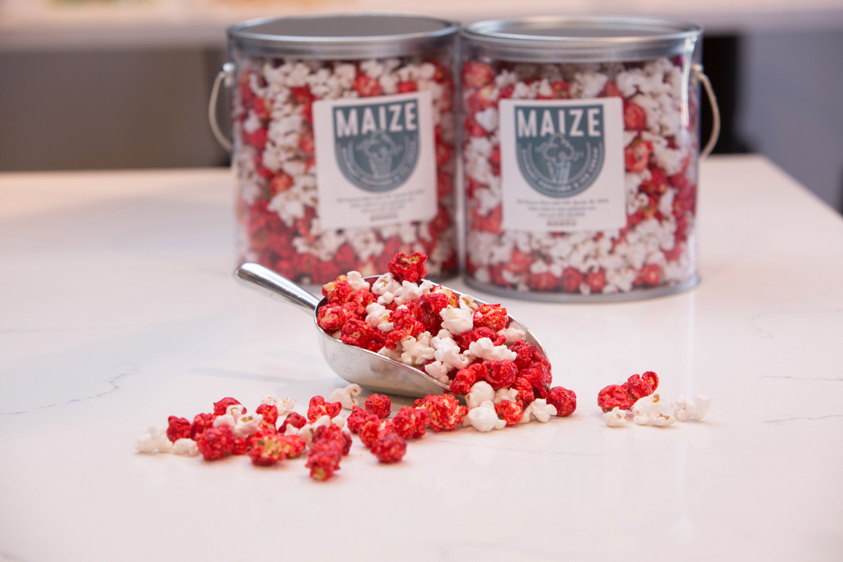 red and white popcorn