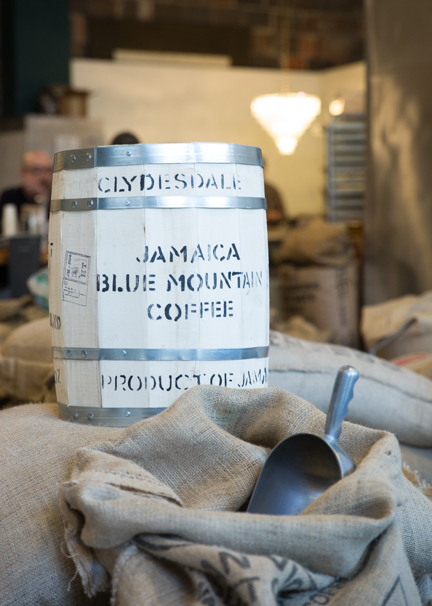 Jamaica blue mountain coffee barrel